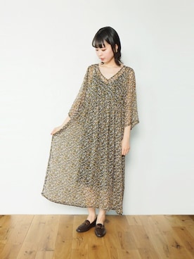 「Crisp（クリスプ）のアイテム（ワンピース/ドレス）」を使った、Crispさん（レディース・158cm）の春コーディネート