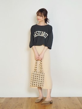 「Crisp（クリスプ）のアイテム」を使った、Crispさん（レディース・158cm）の春コーディネート