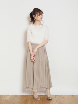 「Crisp（クリスプ）のアイテム（パンプス）」を使った、Crispさん（レディース・158cm）の春コーディネート