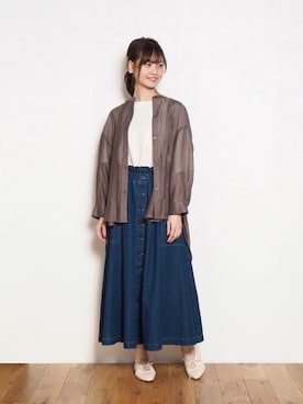 「Crisp（クリスプ）のアイテム（パンプス）」を使った、Crispさん（レディース・158cm）の春コーディネート