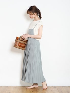 「Crisp（クリスプ）のアイテム（ワンピース）」を使った、Crispさん（レディース・158cm）の夏コーディネート