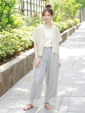 Crispさん（レディース・158cm）の夏コーディネート