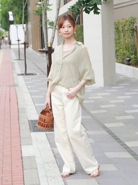 Crispさん（レディース・158cm）の夏コーディネート