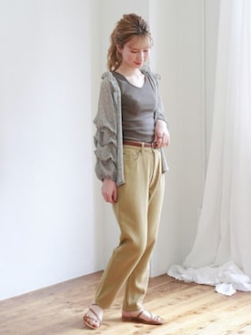 「花柄ブラウス」｜Crispさん（レディース・158cm）の夏コーディネート