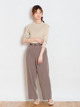 「Crisp（クリスプ）のアイテム（その他パンツ）」を使った、Crispさん（レディース・158cm）の夏コーディネート
