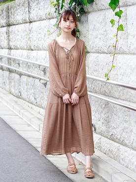 「ラメ」｜Crispさん（レディース・158cm）の夏コーディネート