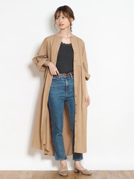 「Crisp（クリスプ）のアイテム」を使った、Crispさん（レディース・158cm）の夏コーディネート