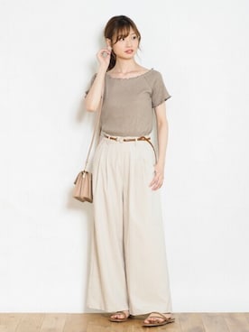 「タックイン」｜Crispさん（レディース・161cm）の秋コーディネート