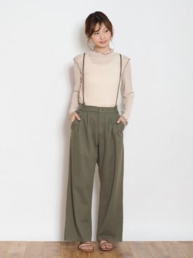 「Crisp（クリスプ）のアイテム（パンツ）」を使った、Crispさん（レディース・161cm）の秋コーディネート