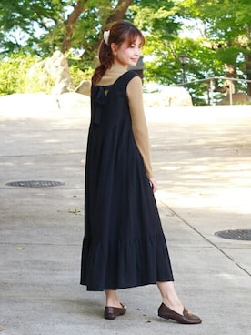 「アイテム（トップス、ベージュ系）」を使った、Crispさん（レディース・161cm）の秋コーディネート