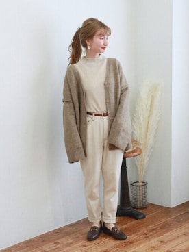 「ワイドシルエット」｜Crispさん（レディース・154cm）の秋コーディネート