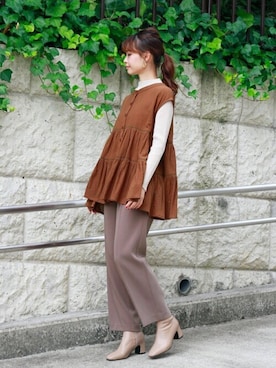 Crispさん（レディース・161cm）の秋コーディネート