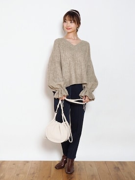 「Crisp」｜Crispさん（レディース・161cm）の秋コーディネート