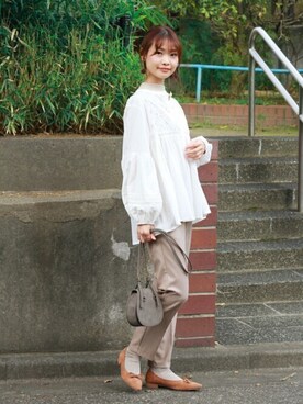 「Crisp（クリスプ）のアイテム（ニット/セーター）」を使った、Crispさん（レディース・161cm）の秋コーディネート