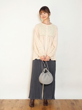 「Crisp（クリスプ）のアイテム（パンツ）」を使った、Crispさん（レディース・161cm）の秋コーディネート