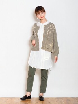 「Crisp（クリスプ）のアイテム（パンツ）」を使った、Crispさん（レディース・161cm）の秋コーディネート