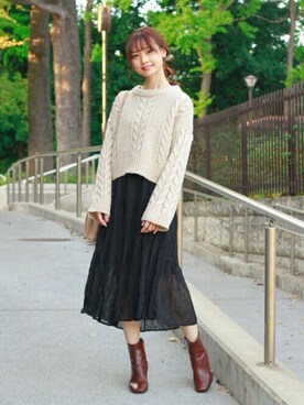 Crispさん（レディース・161cm）の秋コーディネート