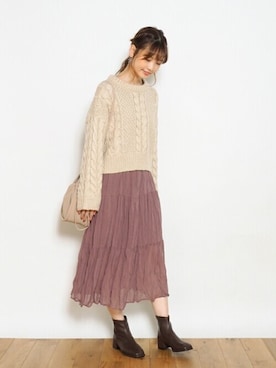 「Crisp」｜Crispさん（レディース・161cm）の秋コーディネート