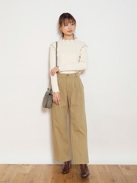 「Crisp」｜Crispさん（レディース・161cm）の秋コーディネート