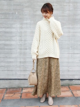 Crispさん（レディース・161cm）の冬コーディネート