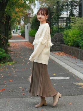 Crispさん（レディース・161cm）の冬コーディネート