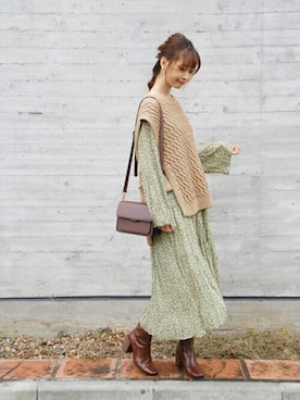 「Crisp」｜Crispさん（レディース・161cm）の冬コーディネート