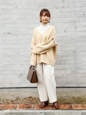 Crispさん（レディース・161cm）の冬コーディネート