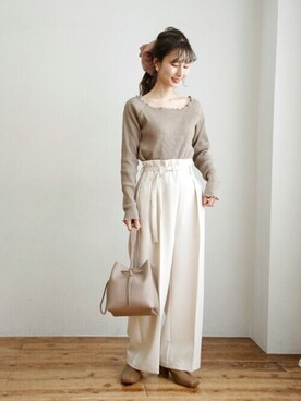 Crispさん（レディース・154cm）の冬コーディネート