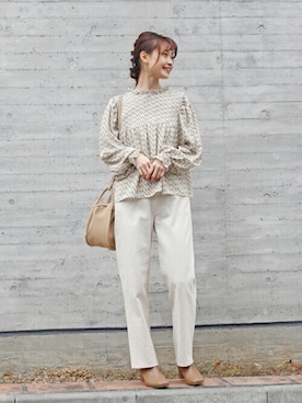 「Crisp（クリスプ）のアイテム（ショルダーバッグ）」を使った、Crispさん（レディース・161cm）の冬コーディネート