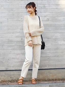 「ウォッシュデニム」｜Crispさん（レディース・161cm）の春コーディネート