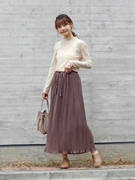 「Crisp（クリスプ）のアイテム（タンクトップ）」を使った、Crispさん（レディース・161cm）の春コーディネート