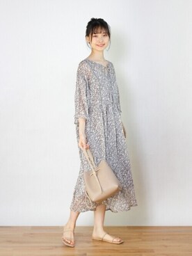 「Crisp（クリスプ）のアイテム（ショルダーバッグ）」を使った、Crispさん（レディース・161cm）の春コーディネート