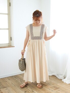 「Crisp（クリスプ）のアイテム（ショルダーバッグ）」を使った、Crispさん（レディース・150cm）の春コーディネート