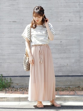 Crispさん（レディース・161cm）の夏コーディネート