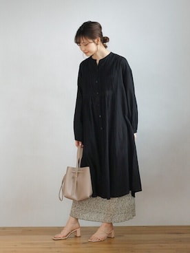 「Crisp（クリスプ）のアイテム（ショルダーバッグ）」を使った、Crispさん（レディース・161cm）の夏コーディネート