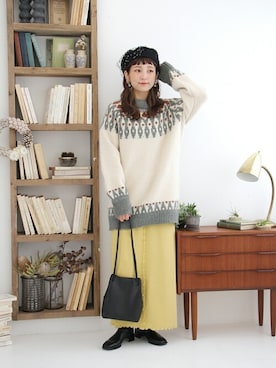 「Crisp yours（クリスプユアーズ）のアイテム」を使った、Crispさん（レディース・157cm）の秋コーディネート