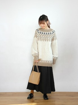 「Crisp yours（クリスプユアーズ）のアイテム」を使った、Crispさん（レディース・161cm）の秋コーディネート