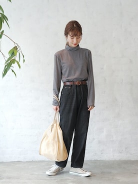 「Crisp」｜Crispさん（レディース・154cm）の冬コーディネート