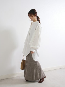 「Crisp」｜Crispさん（レディース・161cm）の冬コーディネート