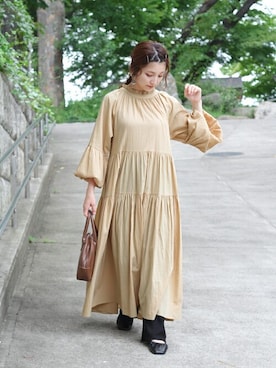 「Crisp yours（クリスプユアーズ）のアイテム」を使った、Crispさん（レディース・157cm）の冬コーディネート