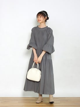 「Crisp yours（クリスプユアーズ）のアイテム」を使った、Crispさん（レディース・161cm）の冬コーディネート