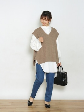 「クリスプ」｜「アイテム（パンプス）」を使った、Crispさん（レディース・161cm）の冬コーディネート