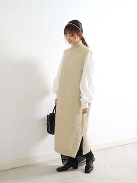 Crispさん(レディース・161cm)の冬コーディネート