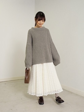 Crispさん（レディース・161cm）の冬コーディネート