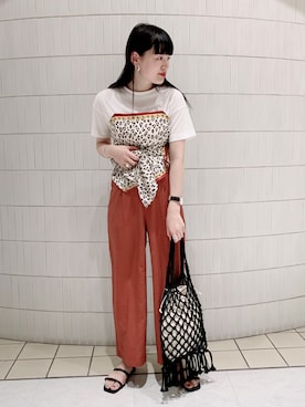 「Lattice（Lattice）のアイテム（アクセサリー）」を使った、AKANE（jeanasis）さん（レディース・165cm）の夏コーディネート