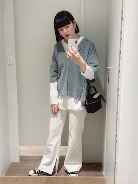 「ジーナシス」｜「アイテム（ハンドバッグ）」を使った、AKANE（jeanasis）さん（レディース・165cm）の春コーディネート