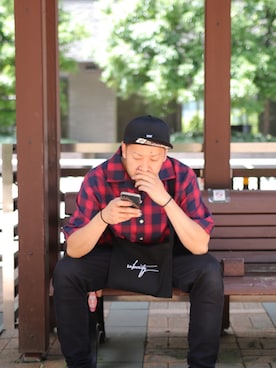 「アイテム（ショルダーバッグ）」を使った、Mt'（ミット）さん（メンズ・178cm・30代）の夏コーディネート