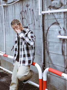 「CPOシャツ」｜Mt'（ミット）さん（メンズ・178cm）の夏コーディネート