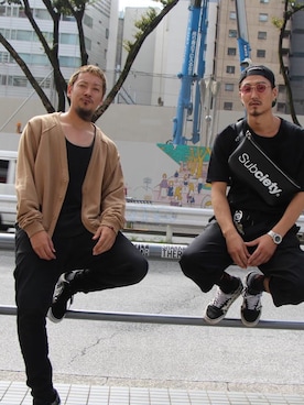 「アイテム（ボディバッグ/ウエストポーチ）」を使った、Mt'（ミット）さん（メンズ・178cm・30代）の夏コーディネート