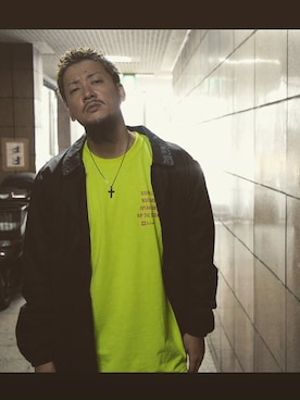 「Subciety（サブサエティ）のアイテム（アクセサリー）」を使った、Mt'（ミット）さん（メンズ・178cm）の秋コーディネート